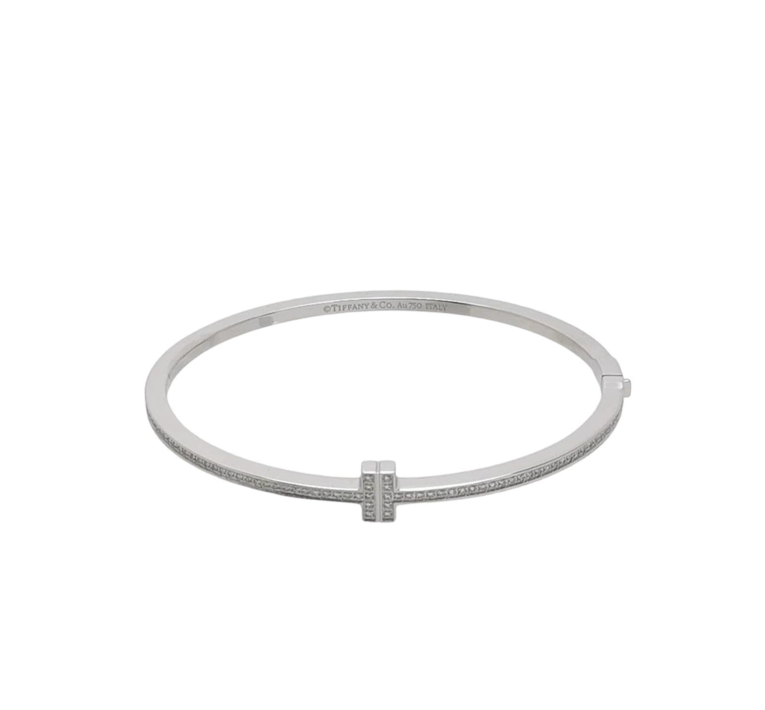 Tiffany & Co. T - Diamond Hinged Bangle
