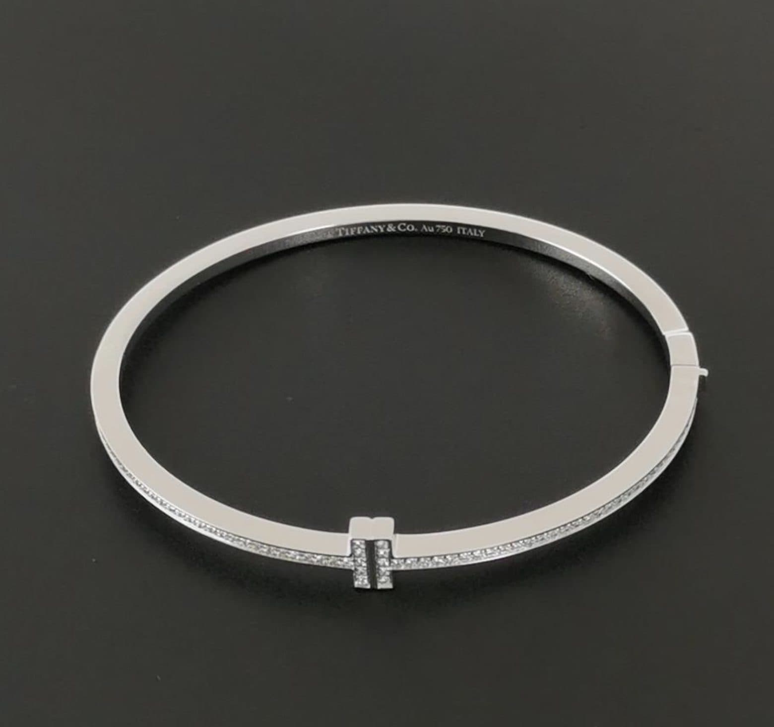 Tiffany & Co. T - Diamond Hinged Bangle